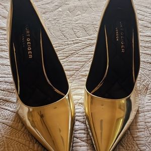 NEW Gold Kurt Geiger Shoes